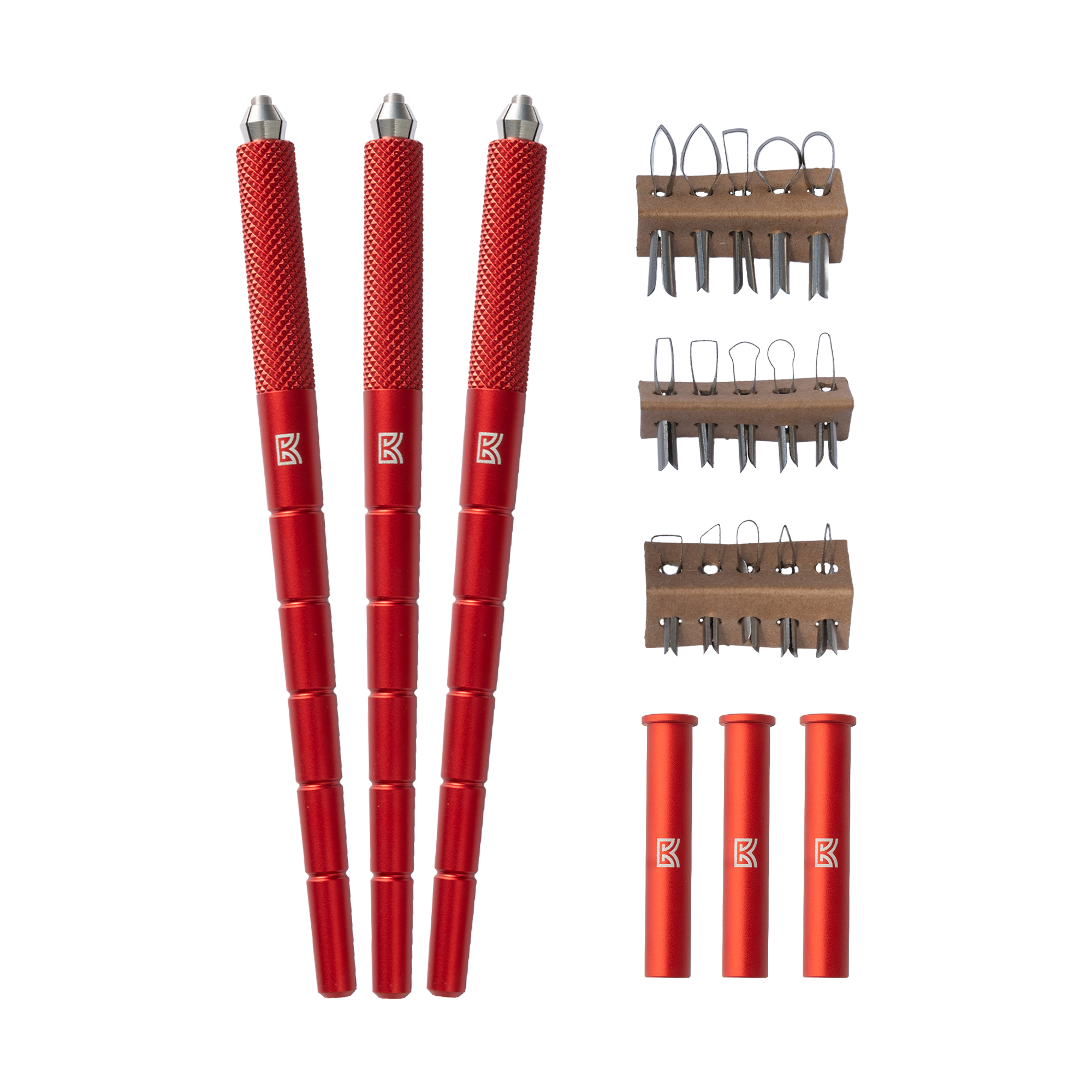 フライマテリアルセットMETZ #3・Caps タイイングマテリアル　針•道具他 Dragonfly Pottery Carving Tool Complete Starter Kit – BuschKraft