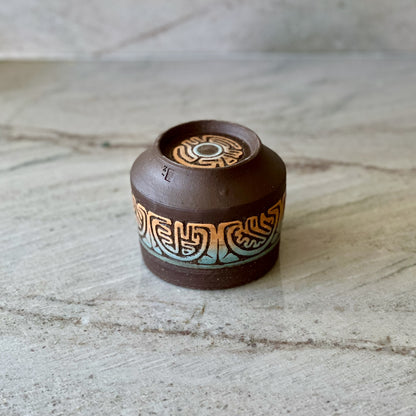 Charcoal Clay Cup, Boundaries Detail